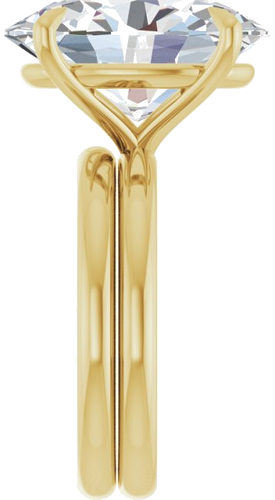 Sužadėtuvių Žiedas „Claw-Prong Solitaire“ 14k yellow gold Oval 16mm x 12mm (9)