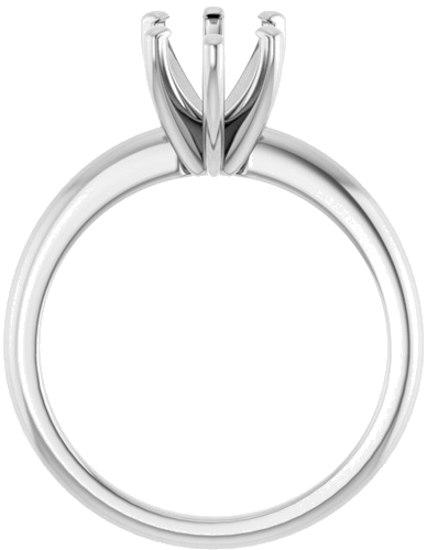 18K White  10x7 mm Pear Solitaire Engagement Ring Mounting (2)