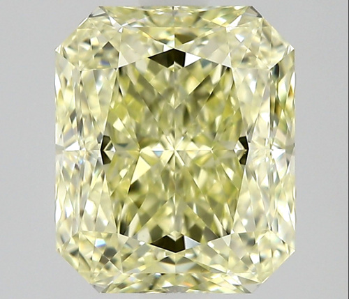 2.01 carat Fancy Light Yellow-VVS1 Natūralus Radiant Deimantas (1)