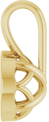 Pakabukas „Solitaire“ 14k yellow gold Round 5.5mm (3)