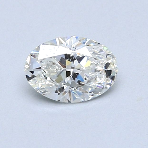 0.61 carat H-SI1 Natūralus Oval Deimantas (1)