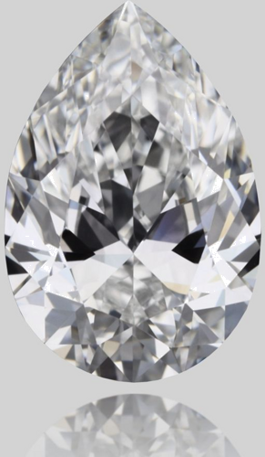 0.5 carat E-VVS1 Natūralus Pear Deimantas (1)