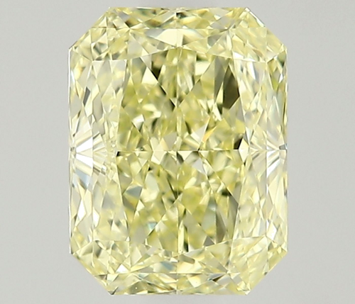 0.8 carat Fancy Light Yellow-VVS1 Natūralus Radiant Deimantas (1)