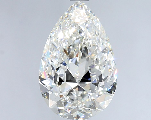 3.0 carat H-SI1 Natūralus Pear Deimantas (1)