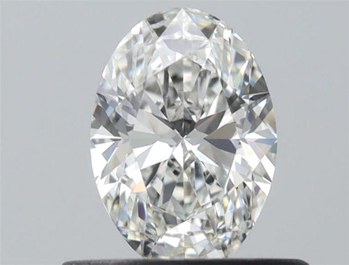 0.46 carat H-VVS2 Natūralus Oval Deimantas (1)