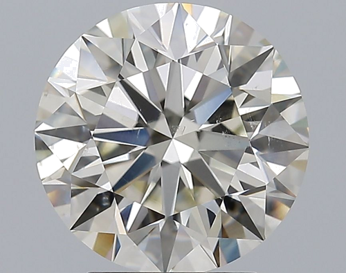 3.21 carat K-SI1 Excellent cut Natūralus Round Deimantas (1)
