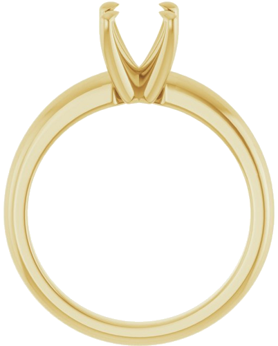 Sužadėtuvių Žiedas „Solitaire“ 585 Geltonojo Aukso Oval 8mm x 6mm (2)