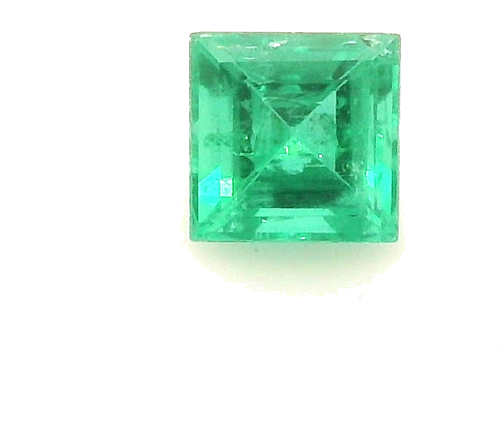 0.28 carat GREEN Square Smaragdas (1)