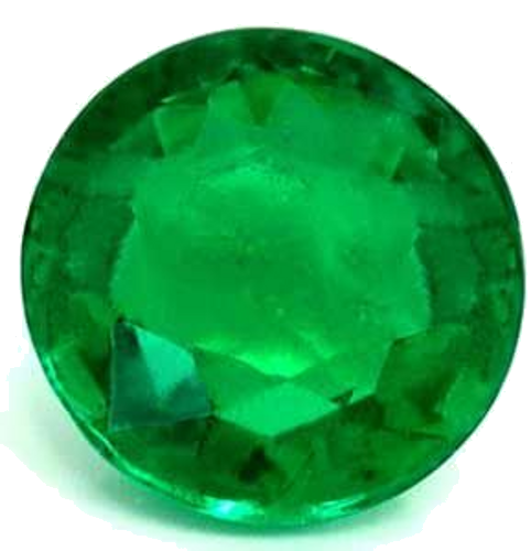 0.39 carat GREEN Round Smaragdas (1)