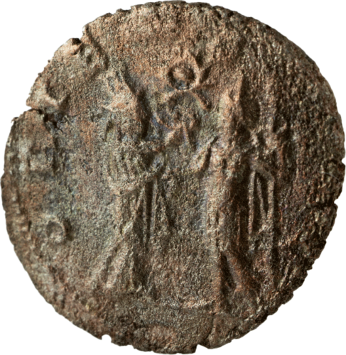 2 денария Император Галлиен (253-268 г.) Римская империя серебряная монета (6)