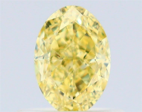 0.61 carat Yellow-VS2 Natūralus Oval Deimantas (1)
