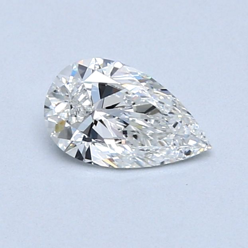 0.52 carat F-VVS2 Natūralus Pear Deimantas (1)