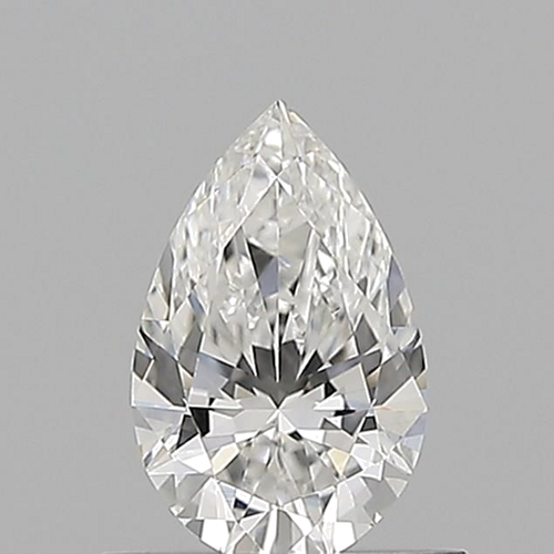 0.51 carat F-VVS2 Natūralus Pear Deimantas (1)