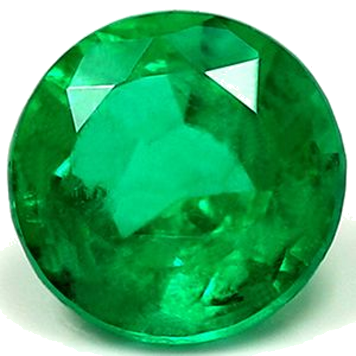 0.54 carat GREEN Round Smaragdas (1)