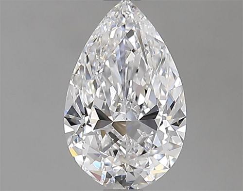 1.0 carat D-VS2 Natūralus Pear Deimantas (1)