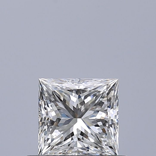 0.53 carat F-VVS2 Natūralus Princess Deimantas (1)
