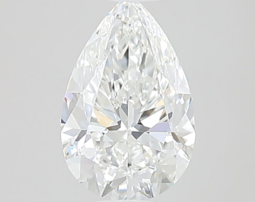 0.65 carat F-VVS1 Natūralus Pear Deimantas (1)