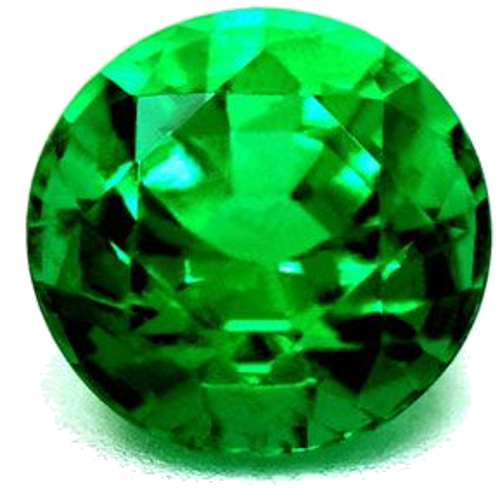 0.92 carat GREEN Round Smaragdas (1)
