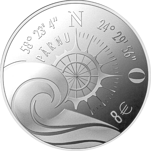 2021 Estonia Hanseatic Parnu 8 euro silver coin (1)
