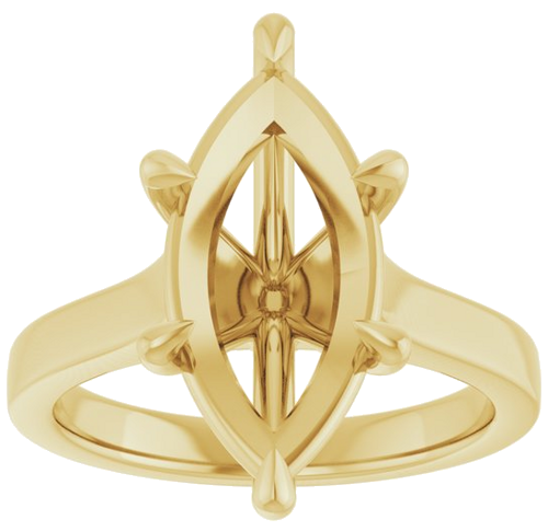 Sužadėtuvių Žiedas „Claw-Prong“ 14k yellow gold Marquise 16mm x 8mm (3)