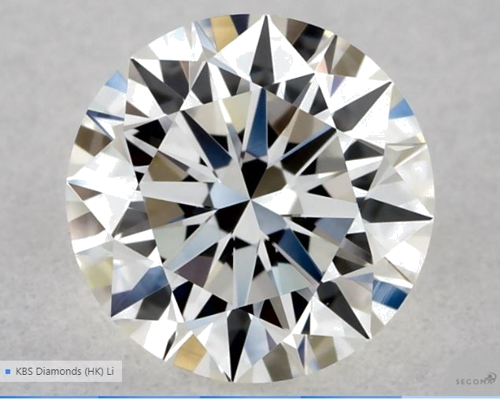 0.55 carat H-VVS2 Excellent cut Natūralus Round Deimantas (1)