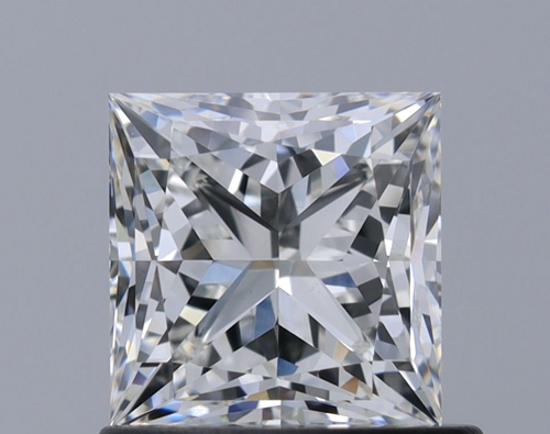 0.9 carat H-VVS2 Natūralus Princess Deimantas (1)