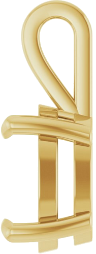 Pakabukas „Solitaire“ 14k yellow gold Oval 9mm x 7mm (3)