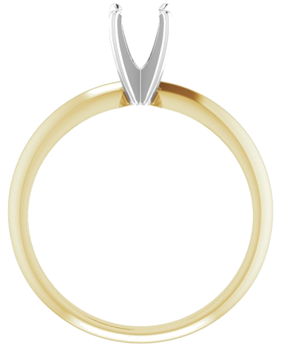 Sužadėtuvių Žiedas „Light Solitaire“ 585 Baltojo Ir Geltonojo Aukso Round 5mm x 5.3mm (2)