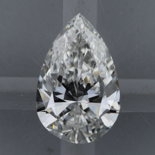 0.5 carat G-SI1 Natūralus Pear Deimantas (1)