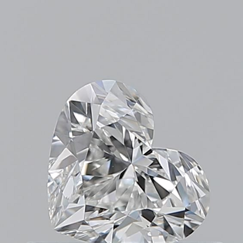 0.5 carat F-VVS2 Natūralus Heart Deimantas (1)