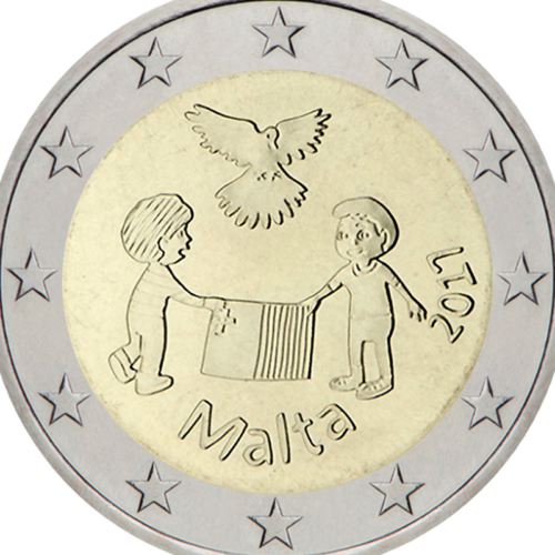 2017 Malta Taika,2 eurų moneta (2)