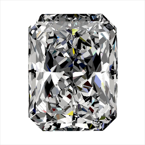 0.51 carat H-VS1 Natūralus Radiant Deimantas (1)