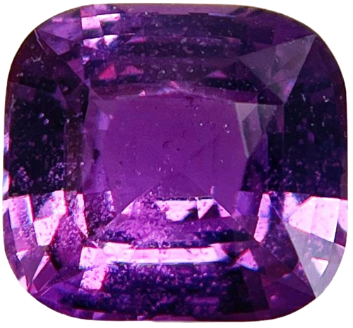 5.52 carat PURPLE Cushion Safyras (1)