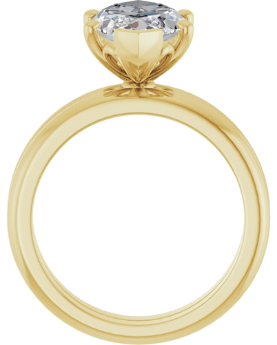 Sužadėtuvių Žiedas „Solitaire“ 14k yellow gold Marquise 16mm x 8mm (7)