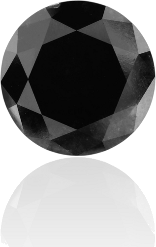 4.03 carat Fancy Black-VVS2 Excellent cut Natūralus Round Deimantas (1)