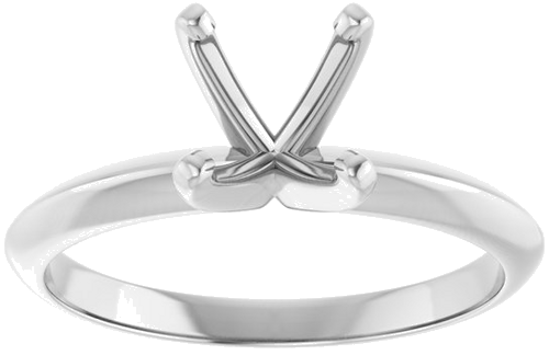 Sužadėtuvių Žiedas „Light Solitaire“ 585 Baltojo Aukso Round 6.6mm x 7.2mm (3)