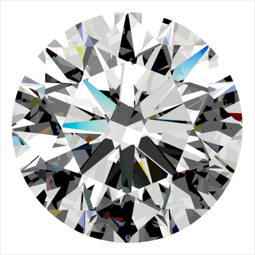 0.34 carat I-VS2 Excellent cut Natūralus Round Deimantas (1)
