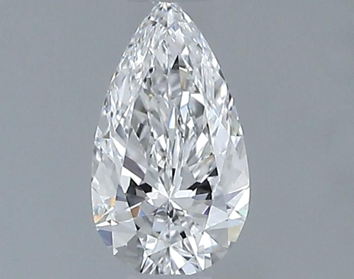 0.33 carat D-IF Natūralus Pear Deimantas (1)