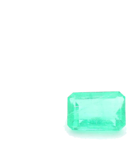 1.1 carat GREEN STEP cut Emerald Smaragdas (1)