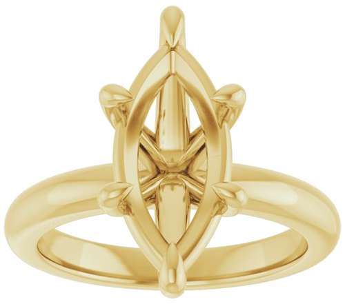 Sužadėtuvių Žiedas „Claw-Prong“ 14k yellow gold Marquise 15mm x 7mm (3)