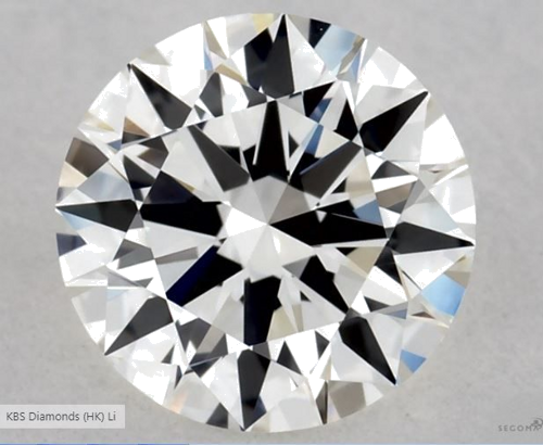 0.5 carat H-VVS2 Excellent cut Natūralus Round Deimantas (1)