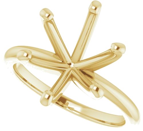 Sužadėtuvių Žiedas „Solitaire“ 10k yellow gold Oval 12mm x 10mm (5)
