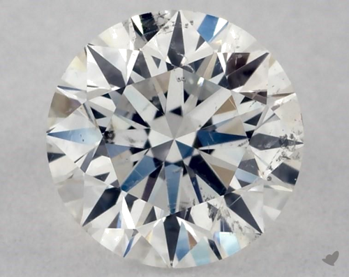 0.43 carat G-SI2 Excellent cut Natūralus Round Deimantas (1)