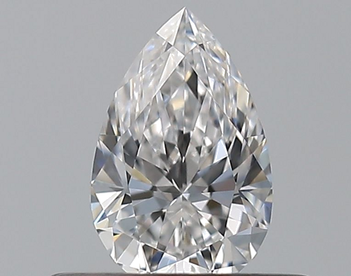 0.35 carat D-VVS2 Natūralus Pear Deimantas (1)
