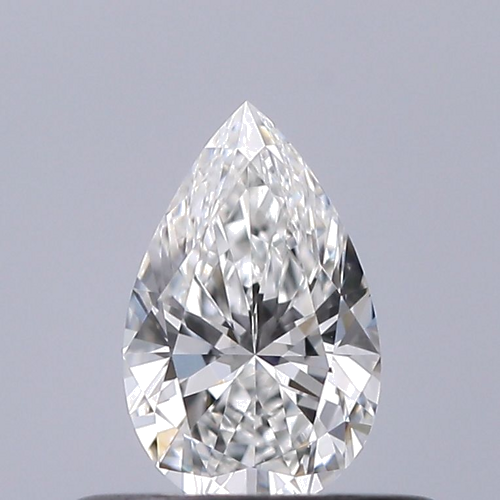 0.32 carat F-VVS1 Natūralus Pear Deimantas (1)