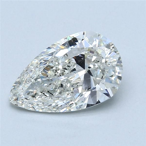 2.0 carat I-SI2 Natūralus Pear Deimantas (1)