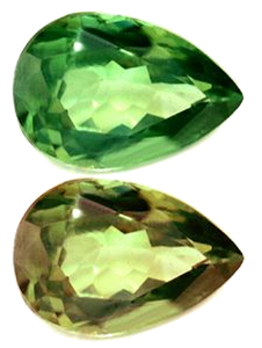 0.56 carat GREEN Pear Alexandrite (1)