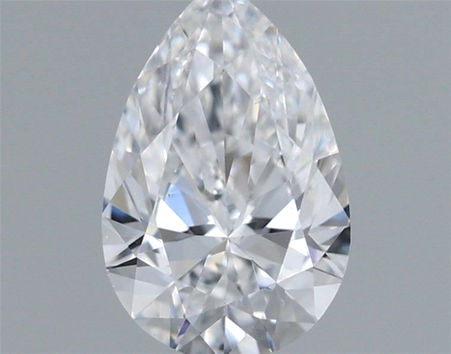 0.4 carat D-VS2 Natūralus Pear Deimantas (1)