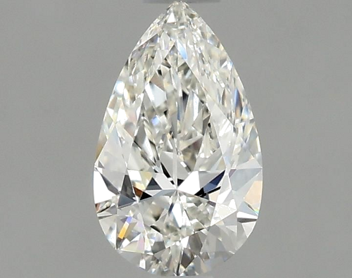 0.7 carat H-IF Natūralus Pear Deimantas (1)