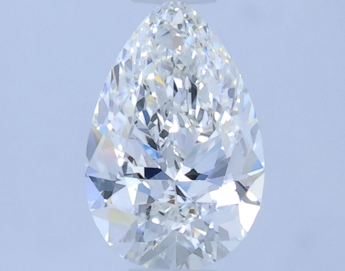 0.5 carat F-VVS1 Natūralus Pear Deimantas (1)